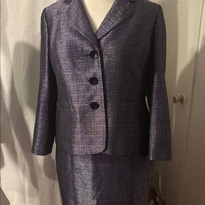 Kasper Women's Textured Purple Suit